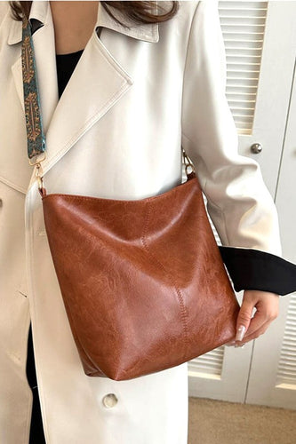 Crossbody Shoulder Bag w/ Vintage Strap