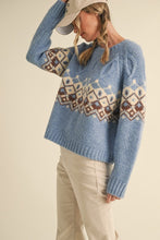 Load image into Gallery viewer, Cable Knit Fair Isle Swearer