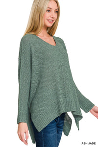 Lightweight Dolman V-neck Sweater