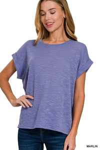 Hacci Rolled Sleeve Tee