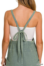 Load image into Gallery viewer, Gauze Tie Back Romper