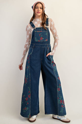 Floral Overalls