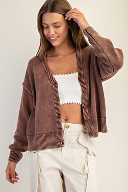 Button Up Sweater Cardigan