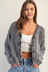 Button Up Sweater Cardigan