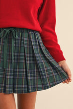 Load image into Gallery viewer, Plaid Pleated Mini Skirt w/ Inner Shorts