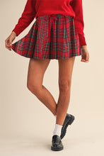 Load image into Gallery viewer, Plaid Pleated Mini Skirt w/ Inner Shorts