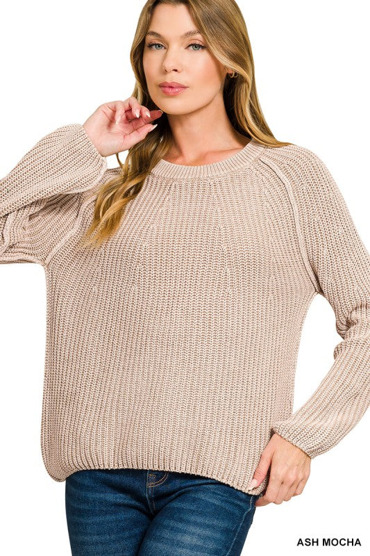 Stone Washed Sweater