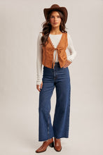 Load image into Gallery viewer, Front Tie Suede Vest