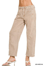 Load image into Gallery viewer, Tan Barrel Jeans