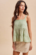 Load image into Gallery viewer, Pintucked Lace Tank