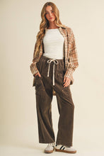 Load image into Gallery viewer, Brushed Plaid Oversized Jacket