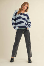 Load image into Gallery viewer, Stripped Rugby Sweater