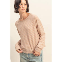 Load image into Gallery viewer, Striped Raglan Long Sleeve Top