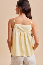 Load image into Gallery viewer, Lemon Embroidered Lace Tank
