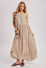 Load image into Gallery viewer, Halter Flowy Maxi Dress