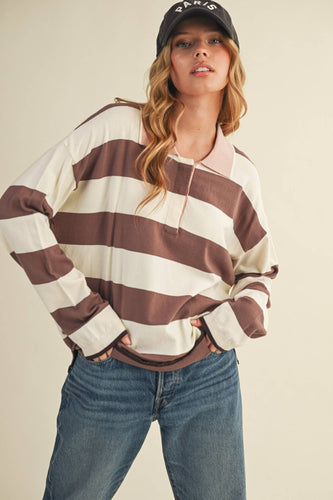 Stripped Rugby Sweater