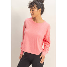 Load image into Gallery viewer, Open Back Long-Sleeve Top