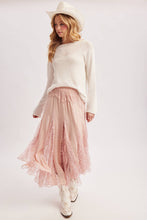 Load image into Gallery viewer, Flowy Lace Maxi Skirt