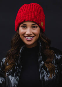 Red Knit Beanie