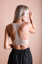 Load image into Gallery viewer, Seamless Front Lace Racerback Bralette