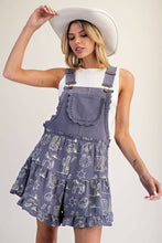 Load image into Gallery viewer, Wester Lace Trim Romper