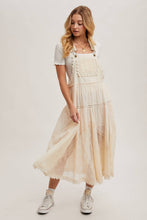 Load image into Gallery viewer, Lace Embroidered Bib Maxi Dress