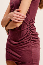 Load image into Gallery viewer, Ruched Detail Short Sleeve Mini Dress