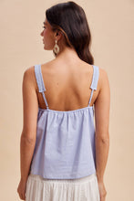 Load image into Gallery viewer, Cotton Pintucked Lace Tank