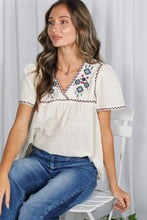 Load image into Gallery viewer, Aztec V-Neck Blouse Top