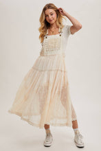 Load image into Gallery viewer, Lace Embroidered Bib Maxi Dress