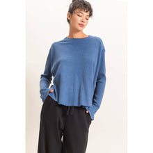 Load image into Gallery viewer, Mineral Washed Waffle Knit Top
