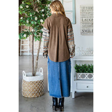 Load image into Gallery viewer, Corduroy Aztec Shacket