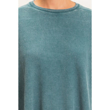 Load image into Gallery viewer, Mineral Washed Waffle Knit Top