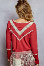 Load image into Gallery viewer, Long sleeve double gauze solid knit rib top