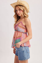 Load image into Gallery viewer, BoHo Patchwork Print Tank Top