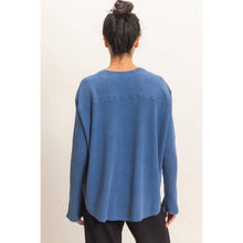 Load image into Gallery viewer, Mineral Washed Waffle Knit Top