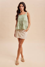 Load image into Gallery viewer, Pintucked Lace Tank