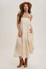 Load image into Gallery viewer, Lace Embroidered Bib Maxi Dress