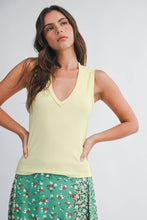 Load image into Gallery viewer, Ribbed V-Neck Tank