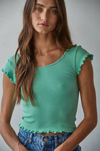 Load image into Gallery viewer, Knit Seamless Merrow Detail Crop Top