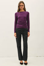 Load image into Gallery viewer, Ruched Boatneck Top