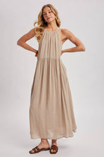 Load image into Gallery viewer, Halter Flowy Maxi Dress
