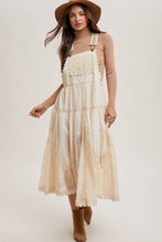 Load image into Gallery viewer, Lace Embroidered Bib Maxi Dress