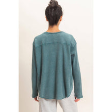 Load image into Gallery viewer, Mineral Washed Waffle Knit Top