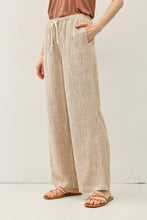 Load image into Gallery viewer, Stripped Linen Wide Leg Pants