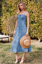 Load image into Gallery viewer, Denim Midi Dress