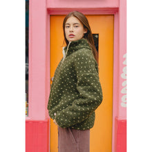 Load image into Gallery viewer, Polka Dot Sherpa Half-Zip Pullover