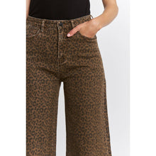 Load image into Gallery viewer, Wide Leg Leopard Jeans by Mica