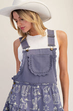 Load image into Gallery viewer, Wester Lace Trim Romper