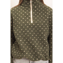 Load image into Gallery viewer, Polka Dot Sherpa Half-Zip Pullover